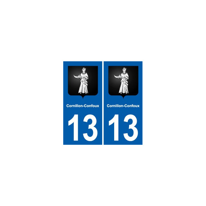 13 Venelles blason ville autocollant plaque sticker