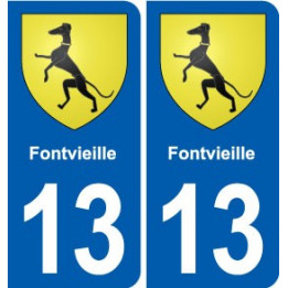 13 Roquevaire blason ville autocollant plaque