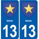 13 Lambesc blason ville autocollant plaque