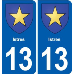 13 Lambesc blason ville autocollant plaque