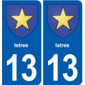 13 Lambesc blason ville autocollant plaque