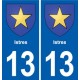 13 Lambesc blason ville autocollant plaque