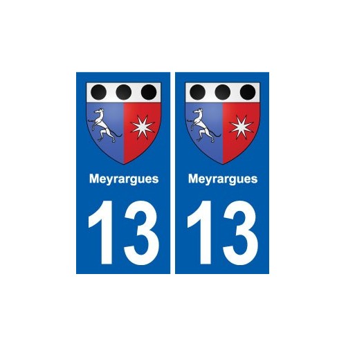 13 Istres blason ville autocollant plaque