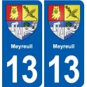 13 Istres blason ville autocollant plaque