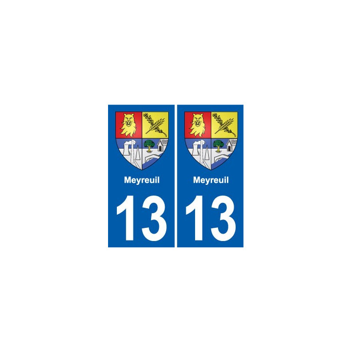 13 Istres blason ville autocollant plaque