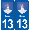 13 Istres blason ville autocollant plaque