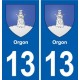 13 Istres blason ville autocollant plaque