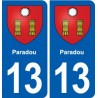 13 Istres blason ville autocollant plaque