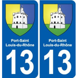 13 Istres blason ville autocollant plaque