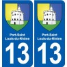 13 Istres blason ville autocollant plaque