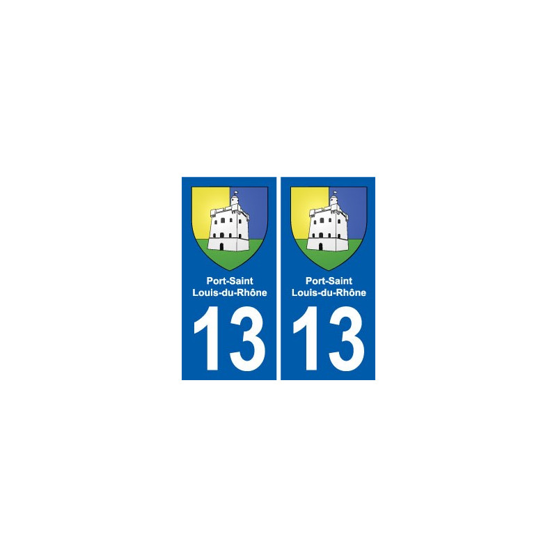13 Istres blason ville autocollant plaque