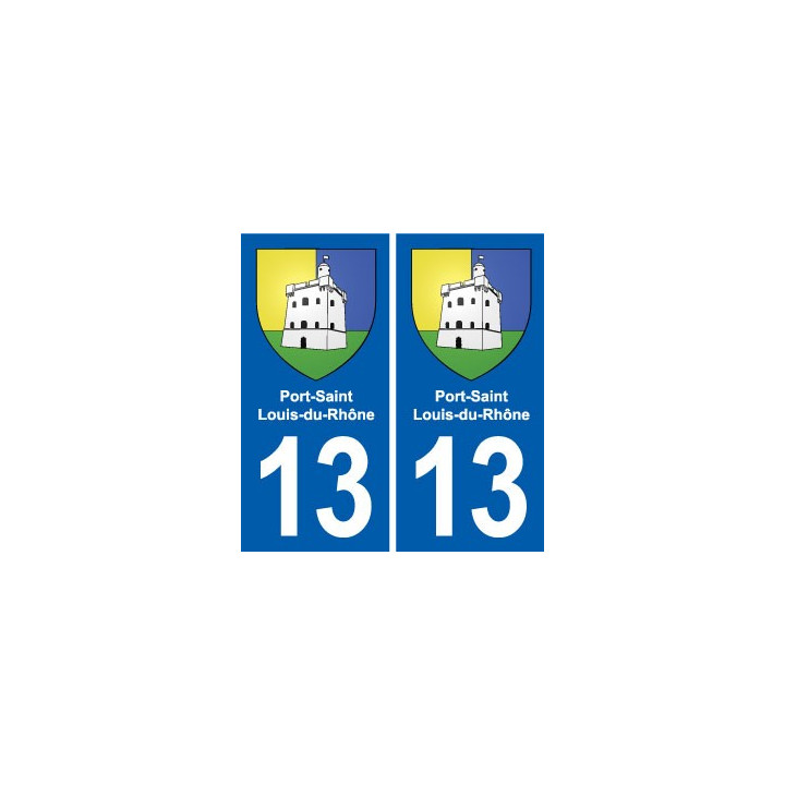 13 Istres blason ville autocollant plaque