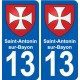 13 Istres blason ville autocollant plaque