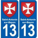 13 Istres blason ville autocollant plaque