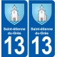 13 Istres blason ville autocollant plaque