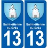 13 Istres blason ville autocollant plaque