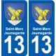 13 Istres blason ville autocollant plaque