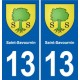 13 Istres blason ville autocollant plaque