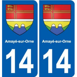 14 Cabourg blason ville autocollant plaque sticker
