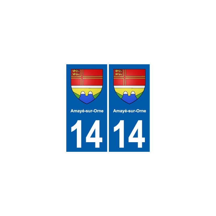14 Cabourg blason ville autocollant plaque sticker