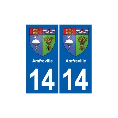 14 Cabourg blason ville autocollant plaque sticker