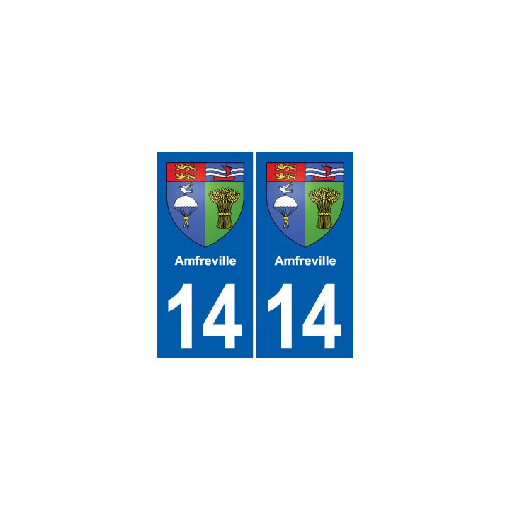 14 Cabourg blason ville autocollant plaque sticker