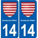 14 Cabourg blason ville autocollant plaque sticker