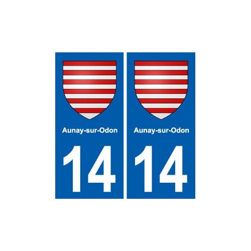 14 Cabourg blason ville autocollant plaque sticker