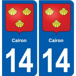 14 Cabourg blason ville autocollant plaque sticker