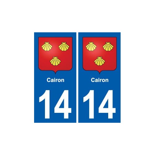 14 Cabourg blason ville autocollant plaque sticker