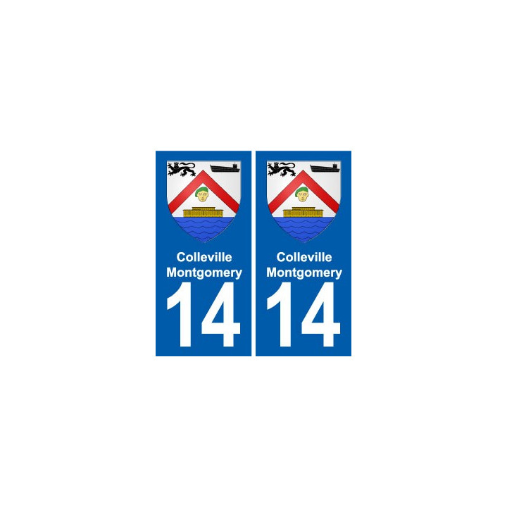 14 Cabourg blason ville autocollant plaque sticker