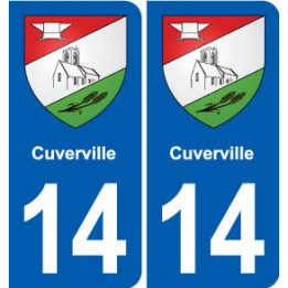 14 Cabourg blason ville autocollant plaque sticker