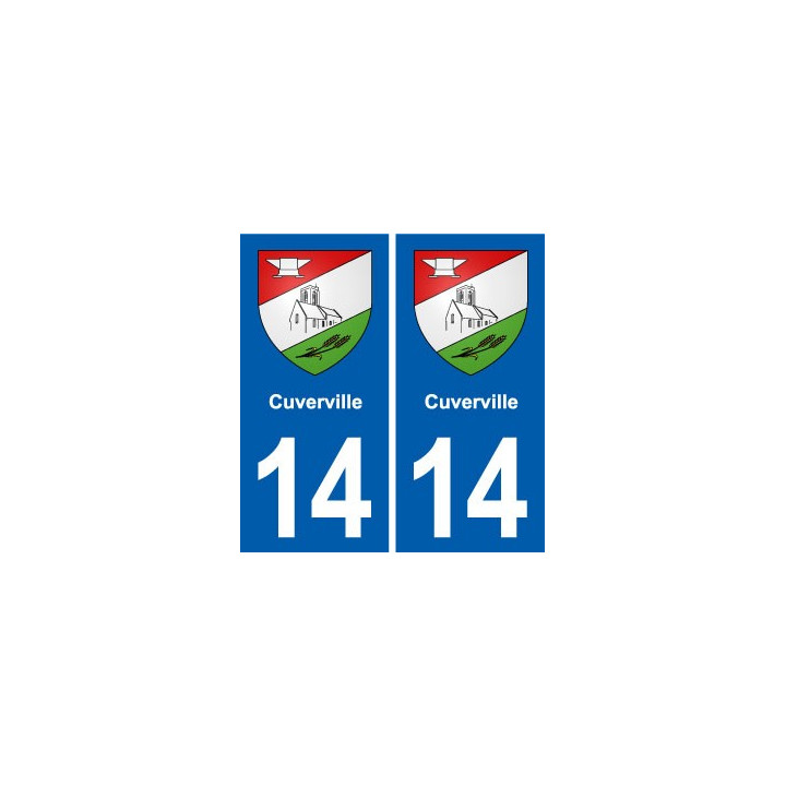 14 Cabourg blason ville autocollant plaque sticker