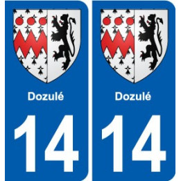 14 Cabourg blason ville autocollant plaque sticker