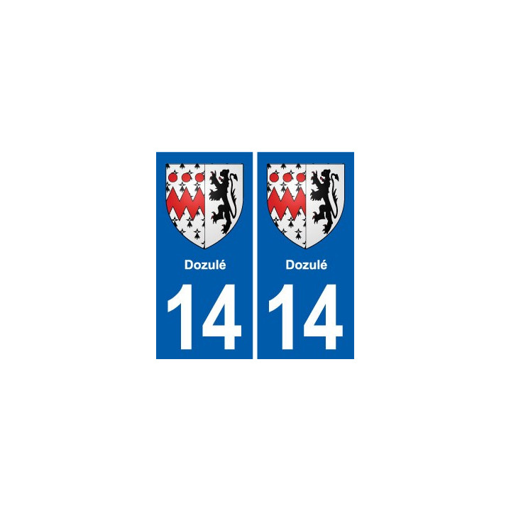 14 Cabourg blason ville autocollant plaque sticker