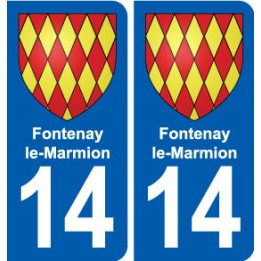 14 Cabourg blason ville autocollant plaque sticker