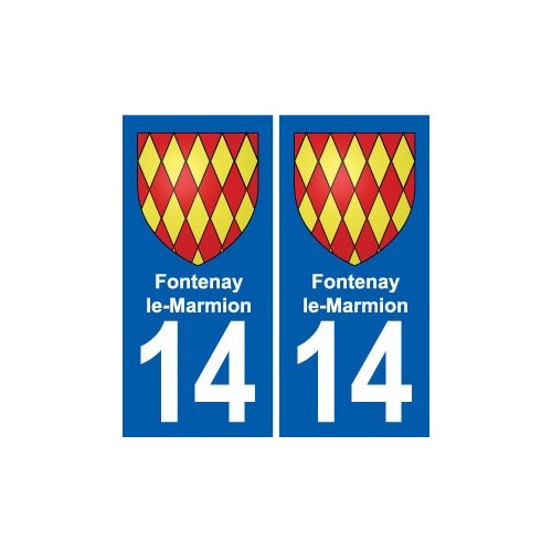 14 Cabourg blason ville autocollant plaque sticker