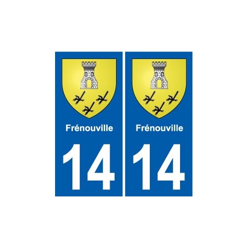 14 Cabourg blason ville autocollant plaque sticker