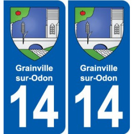 14 Cabourg blason ville autocollant plaque sticker