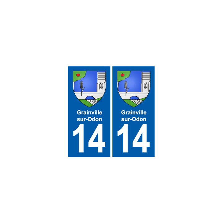 14 Cabourg blason ville autocollant plaque sticker
