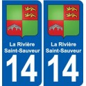 14 Cabourg blason ville autocollant plaque sticker