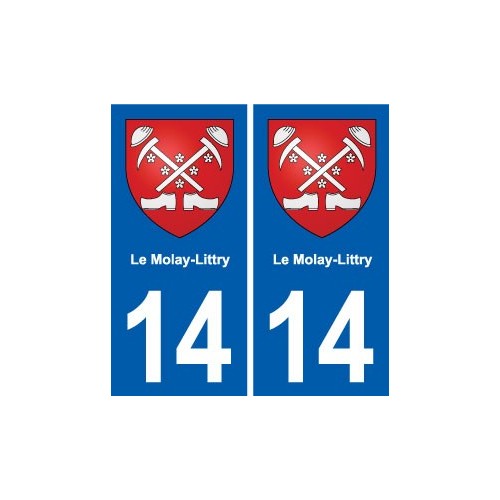 14 Cabourg blason ville autocollant plaque sticker