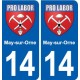 14 Cabourg blason ville autocollant plaque sticker