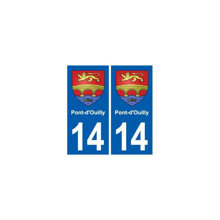 14 Cabourg blason ville autocollant plaque sticker
