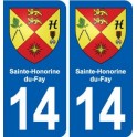 14 Cabourg blason ville autocollant plaque sticker