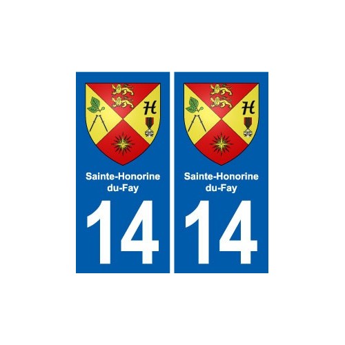 14 Cabourg blason ville autocollant plaque sticker