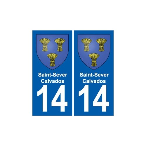 14 Cabourg blason ville autocollant plaque sticker