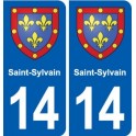 14 Cabourg blason ville autocollant plaque sticker