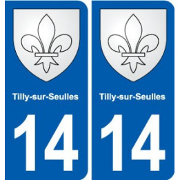 14 Cabourg blason ville autocollant plaque sticker
