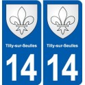 14 Cabourg blason ville autocollant plaque sticker